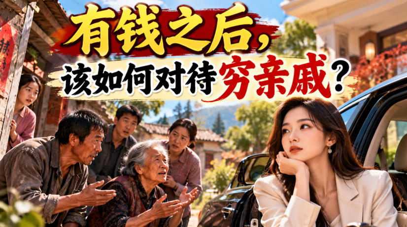 某公众号付费文章:有钱之后,该如何对待穷亲戚?-轻创终点站