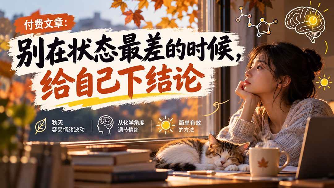 （20716期）【无水印】某付费文章：别在状态最差的时候，给自己下结论-轻创终点站